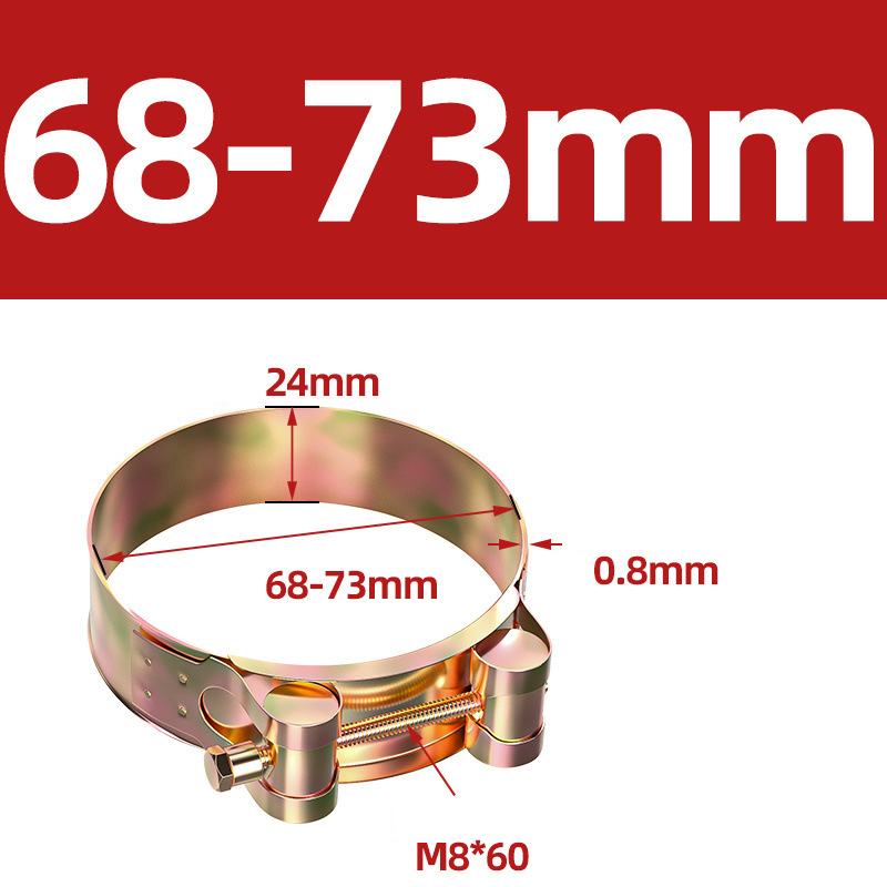 Heavy Duty Hose Clamp - Reinforced European Style Pipe Clip, Corrosion Resistant Galvanized Carbon Steel, for PVC Pipe & Hose Fixing