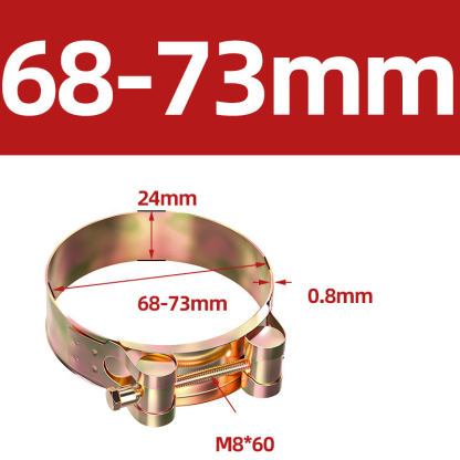 Heavy Duty Hose Clamp - Reinforced European Style Pipe Clip, Corrosion Resistant Galvanized Carbon Steel, for PVC Pipe & Hose Fixing