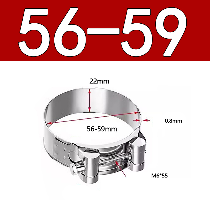 Heavy Duty Hose Clamp - Reinforced European Style Pipe Clip, Corrosion Resistant Galvanized Carbon Steel, for PVC Pipe & Hose Fixing
