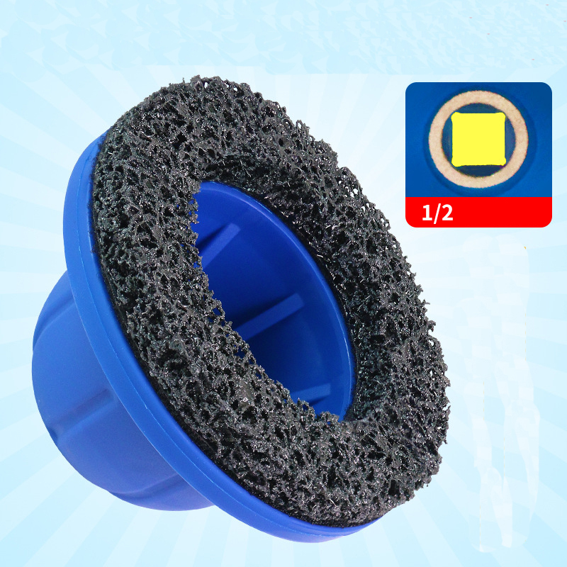 Hub & Rim Rust Removal Polisher – Black Diamond High-Efficiency Cleaning Tool | Wheel & Brake Disc Maintenance | 1/2" Square Drive | Replaceable Polishing Pads