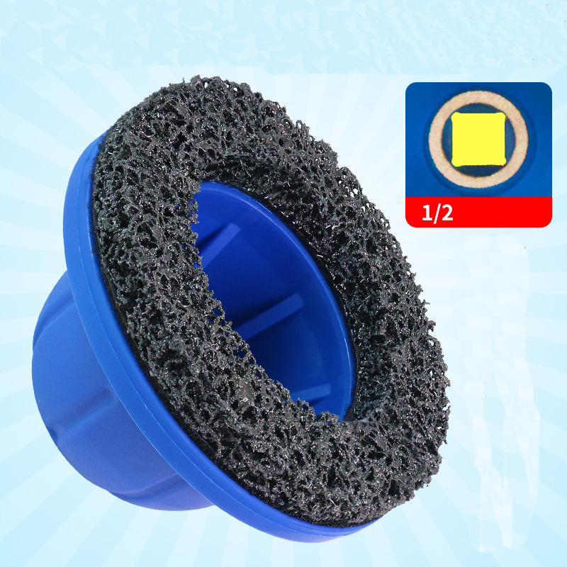 Hub & Rim Rust Removal Polisher – Black Diamond High-Efficiency Cleaning Tool | Wheel & Brake Disc Maintenance | 1/2" Square Drive | Replaceable Polishing Pads