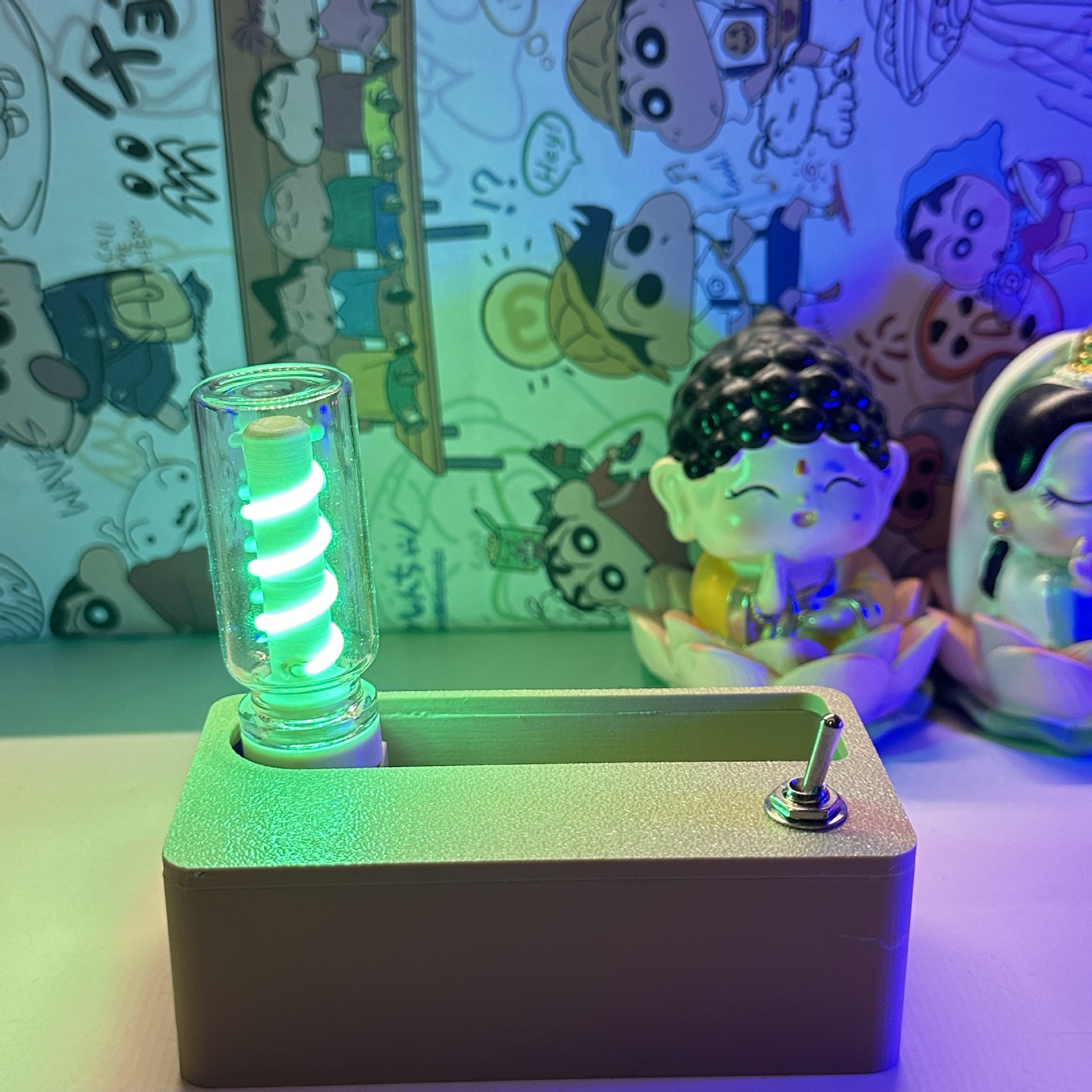 Creative Magnetic Night Light - Versatile Desk Decor, Bedroom Ambient Lighting, and Outdoor Camping Companion with Stress-Relief Feature