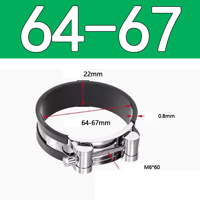 Heavy Duty Hose Clamp - Reinforced European Style Pipe Clip, Corrosion Resistant Galvanized Carbon Steel, for PVC Pipe & Hose Fixing