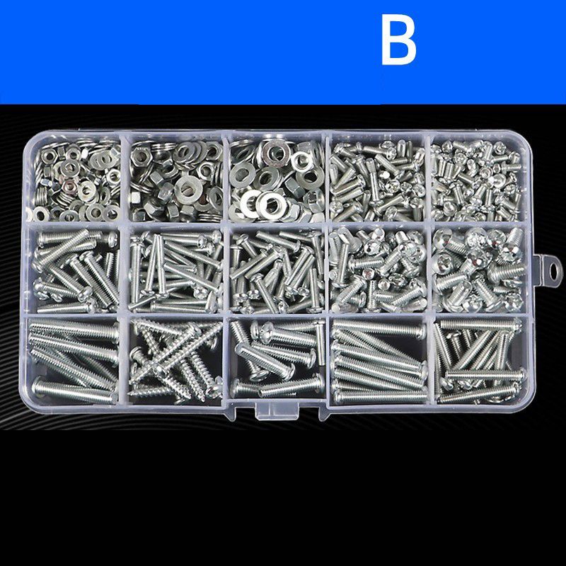 The Ultimate Screw Assortment Kit: M2-M6 Zinc-Plated Machine & Self-Tapping Screws, Nuts, Washers for DIY & Repair