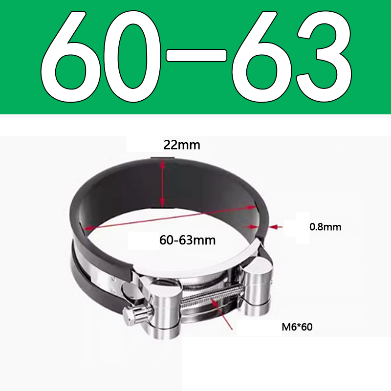 Heavy Duty Hose Clamp - Reinforced European Style Pipe Clip, Corrosion Resistant Galvanized Carbon Steel, for PVC Pipe & Hose Fixing