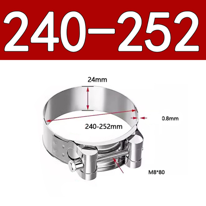 Heavy Duty Hose Clamp - Reinforced European Style Pipe Clip, Corrosion Resistant Galvanized Carbon Steel, for PVC Pipe & Hose Fixing