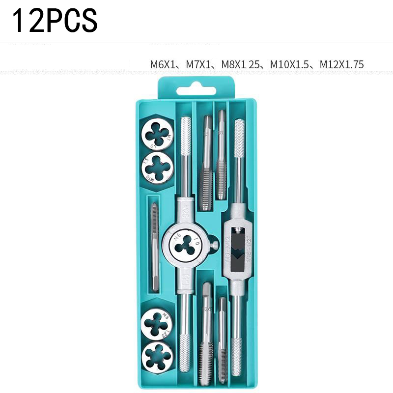 9Cr18 Bearing Steel Tap and Die Set - Non-Slip Design, Secure Locking, Effortless Threading