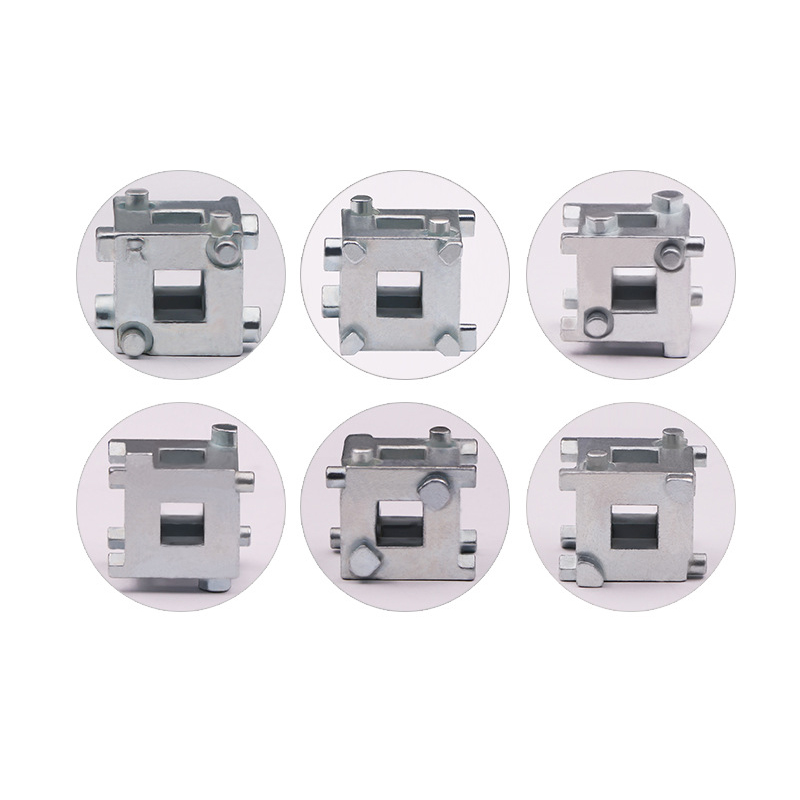 Rear Disc Brake Caliper Piston Rewind Tool | 6-in-1 Universal Wind-Back Tool for Rear Brake Pads | Compatible with 3/8" Drive Ratchet | Made of Carbon Steel | Professional Automotive Repair Tool