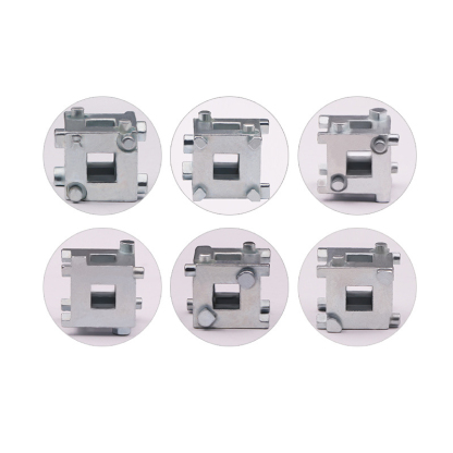 Rear Disc Brake Caliper Piston Rewind Tool | 6-in-1 Universal Wind-Back Tool for Rear Brake Pads | Compatible with 3/8" Drive Ratchet | Made of Carbon Steel | Professional Automotive Repair Tool