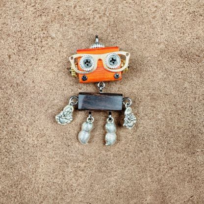Cultural Creative Punk Robot - Handmade Adjustable Pendant for Unisex Necklace & Phone Accessory