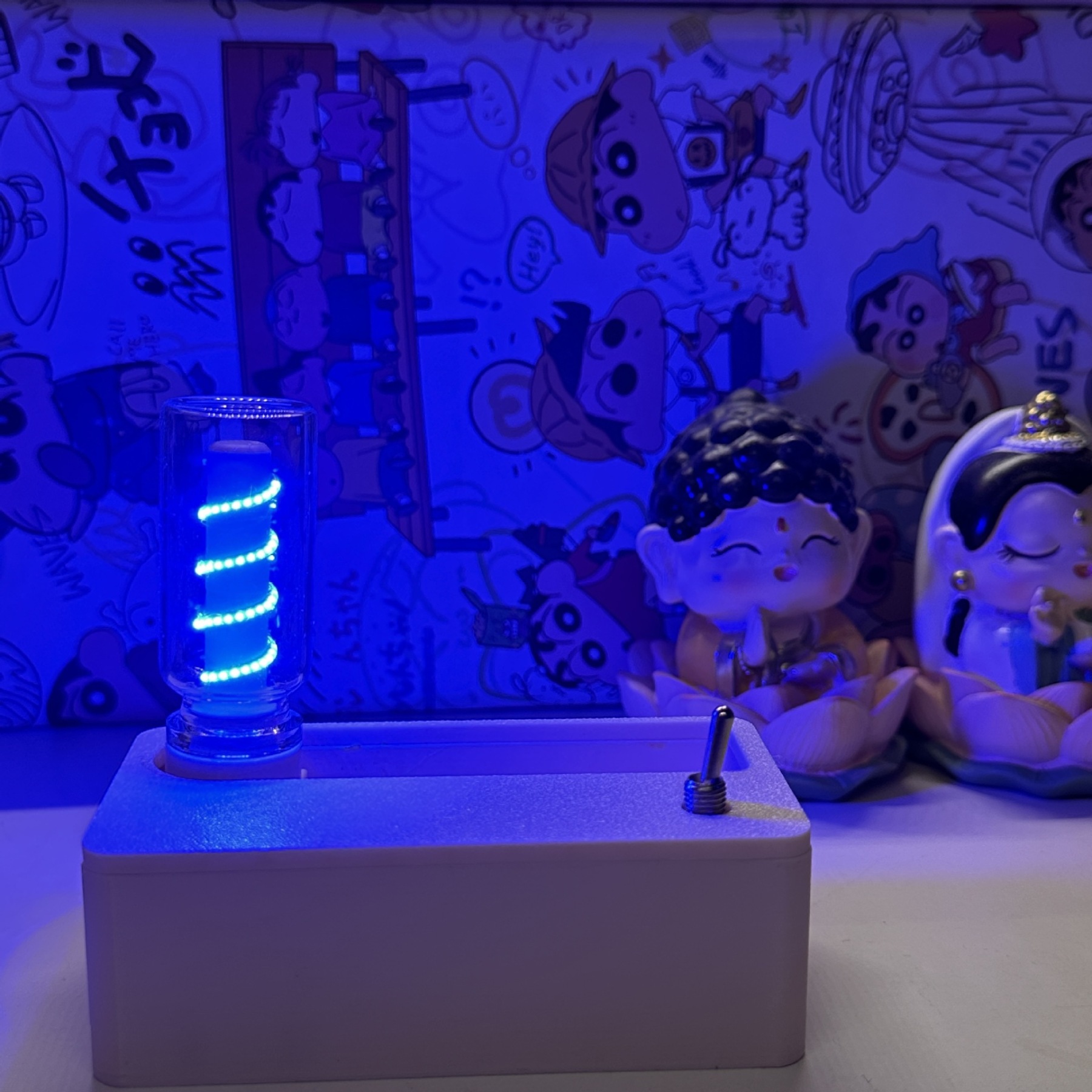 Creative Magnetic Night Light - Versatile Desk Decor, Bedroom Ambient Lighting, and Outdoor Camping Companion with Stress-Relief Feature