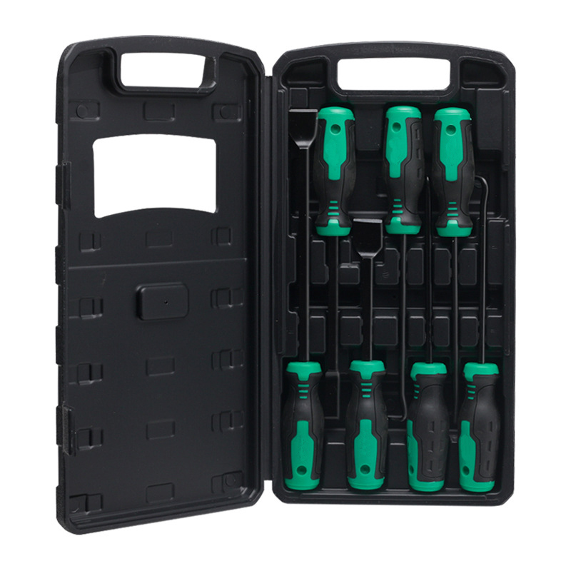 Chromium Vanadium Steel Cylinder Scraper & Seal Pick Set - Heavy-Duty Automotive Gasket & Adhesive Removal Tools 