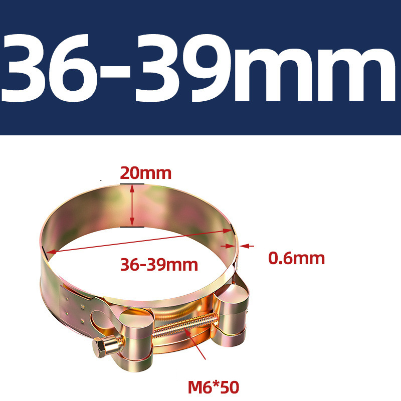 Heavy Duty Hose Clamp - Reinforced European Style Pipe Clip, Corrosion Resistant Galvanized Carbon Steel, for PVC Pipe & Hose Fixing