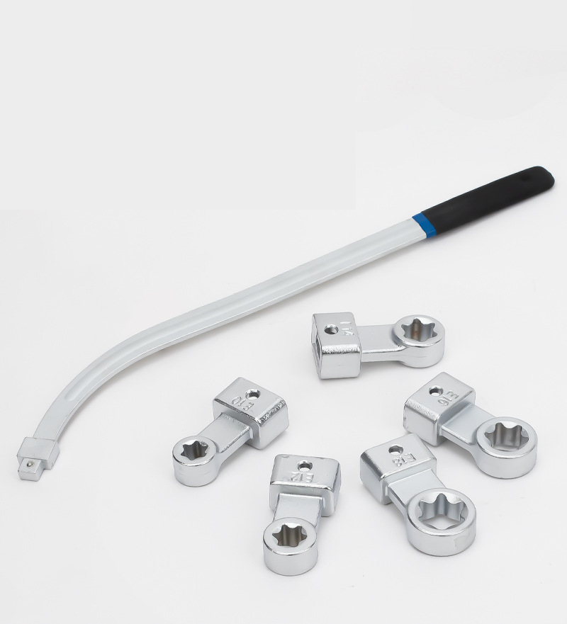 15-Piece Engine Belt Tensioner Wrench Set | Flat Long-Reach Serpentine Belt Tool Kit | Chrome Vanadium Steel Forged | Professional Automotive Repair Tools for Idler & Tensioner Pulley Adjustment