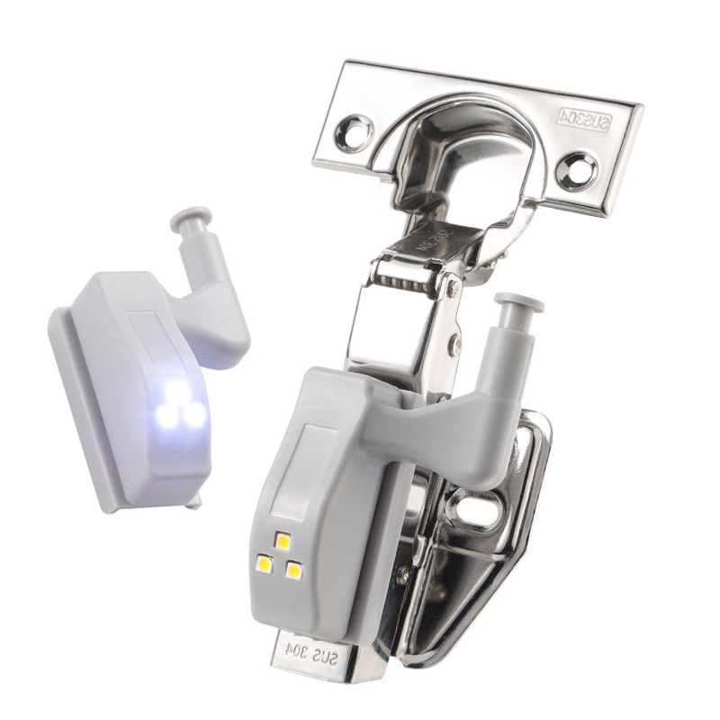 Smart LED Hinge Light - Motion-Activated, No Wiring Needed, Silent Closing, Dual Color Temperature, Long-Lasting Battery for Cabinets, Wardrobes & Closets
