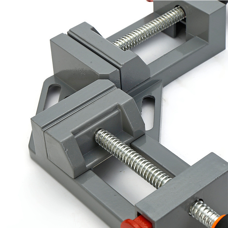 Aluminum Alloy Single-Handle/Double-Handle 90° Right Angle Corner Clamp, Quick-Grip Fixing Clamp for Wood, Glass, Aquarium Assembly, Sturdy and Durable