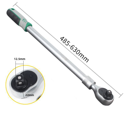 72-Tooth Extendable Ratchet Wrench - High Leverage, Quick-Release, Professional Automotive Tool Set | Heavy-Duty Chrome Vanadium Steel