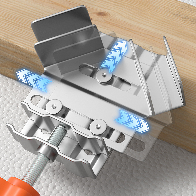 Industrial Heavy-Duty Stainless Steel 90-Degree Right Angle Clamp, Open & Closed Type for Welding and Woodworking, Precision L/T-Shape Fixing Tool, Auxiliary Welding Jig