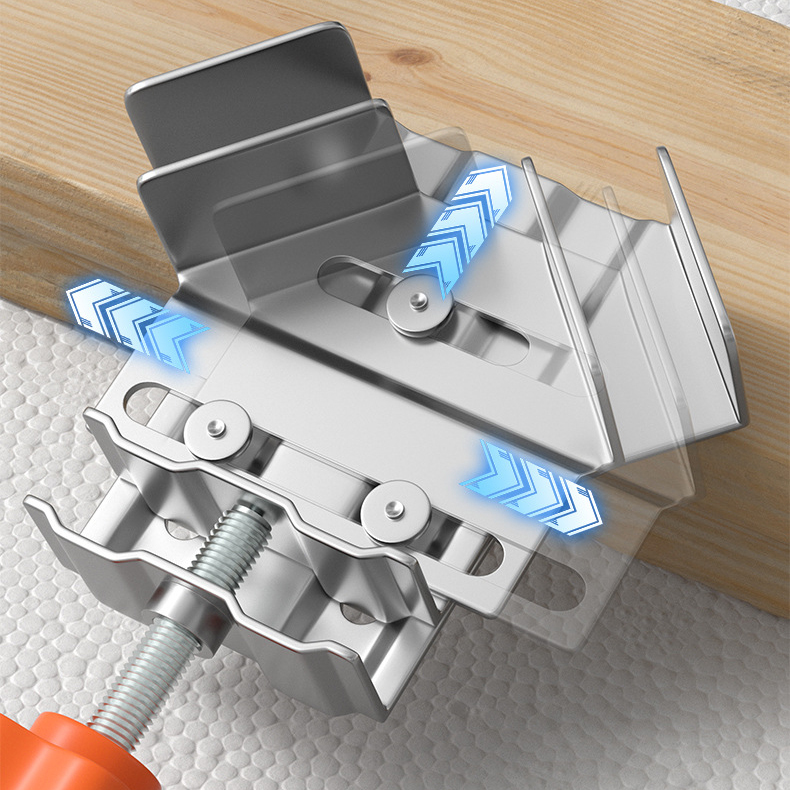 Industrial Heavy-Duty Stainless Steel 90-Degree Right Angle Clamp, Open & Closed Type for Welding and Woodworking, Precision L/T-Shape Fixing Tool, Auxiliary Welding Jig