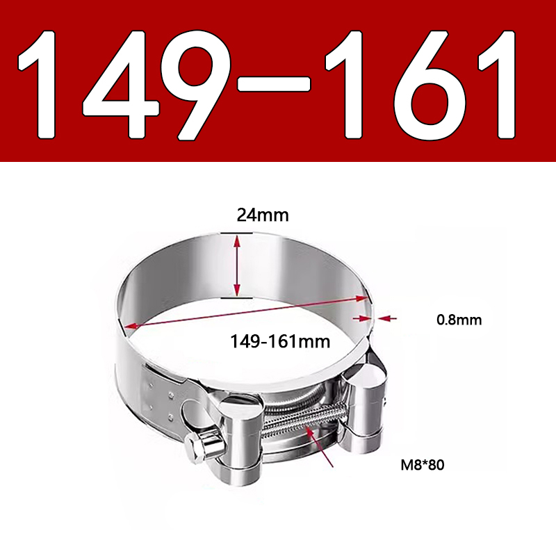 Heavy Duty Hose Clamp - Reinforced European Style Pipe Clip, Corrosion Resistant Galvanized Carbon Steel, for PVC Pipe & Hose Fixing