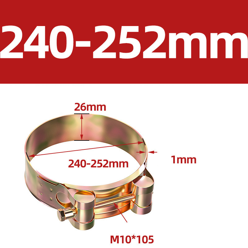 Heavy Duty Hose Clamp - Reinforced European Style Pipe Clip, Corrosion Resistant Galvanized Carbon Steel, for PVC Pipe & Hose Fixing