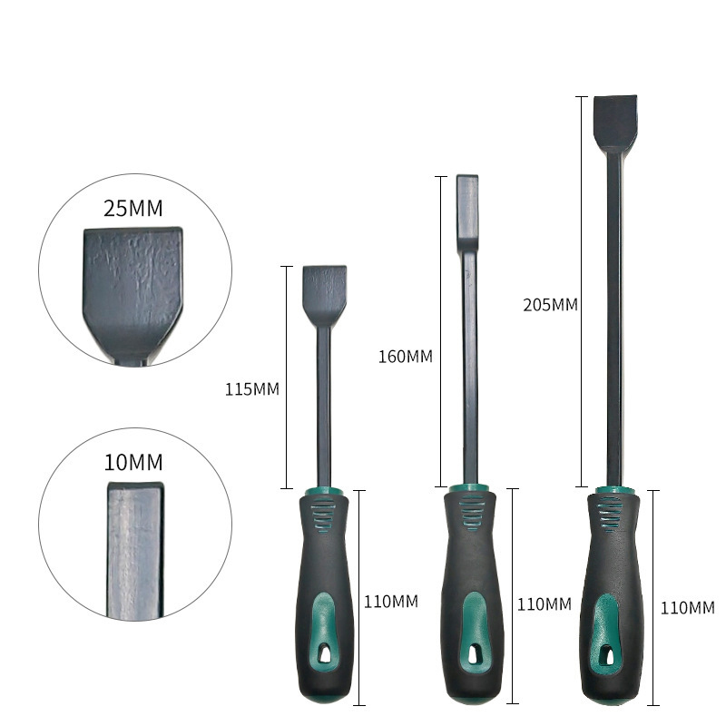 Chromium Vanadium Steel Cylinder Scraper & Seal Pick Set - Heavy-Duty Automotive Gasket & Adhesive Removal Tools 