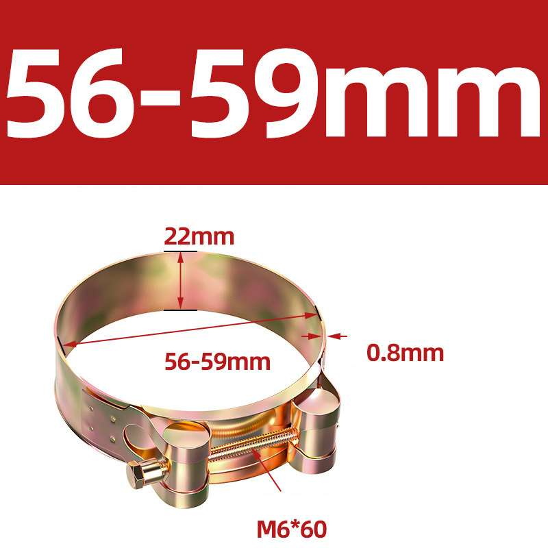 Heavy Duty Hose Clamp - Reinforced European Style Pipe Clip, Corrosion Resistant Galvanized Carbon Steel, for PVC Pipe & Hose Fixing