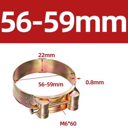 Heavy Duty Hose Clamp - Reinforced European Style Pipe Clip, Corrosion Resistant Galvanized Carbon Steel, for PVC Pipe & Hose Fixing