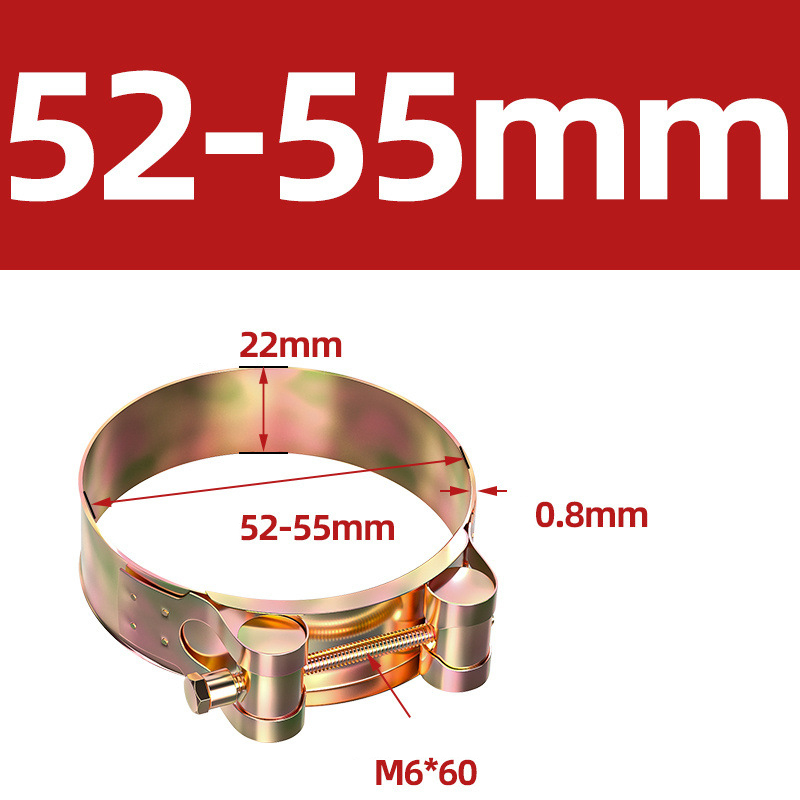 Heavy Duty Hose Clamp - Reinforced European Style Pipe Clip, Corrosion Resistant Galvanized Carbon Steel, for PVC Pipe & Hose Fixing