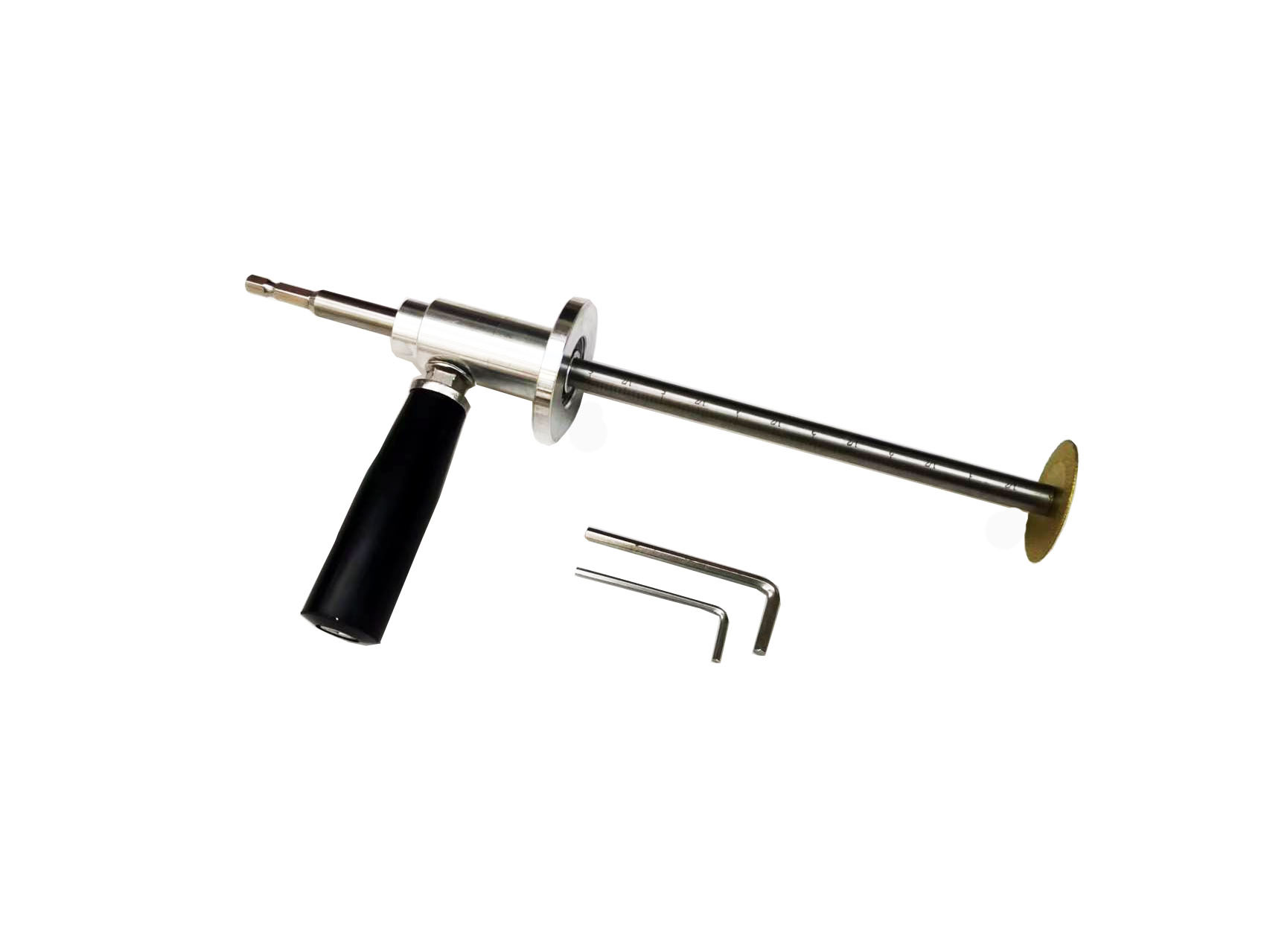 Professional PVC Pipe Cutter with Scale - Adjustable Cutting Length, Upgraded Ergonomic Handle, Drill-Compatible for Effortless Multi-Material Cutting