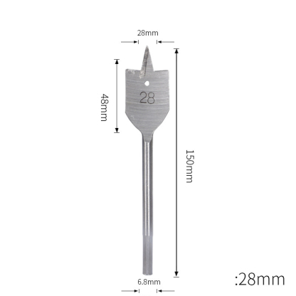 Triple-Point Woodworking Spade Drill Bit Set | Cabinet & Door Lock Bore Cutter | Wood Flat Drill & Expander Kit | 8-50mm Full Range