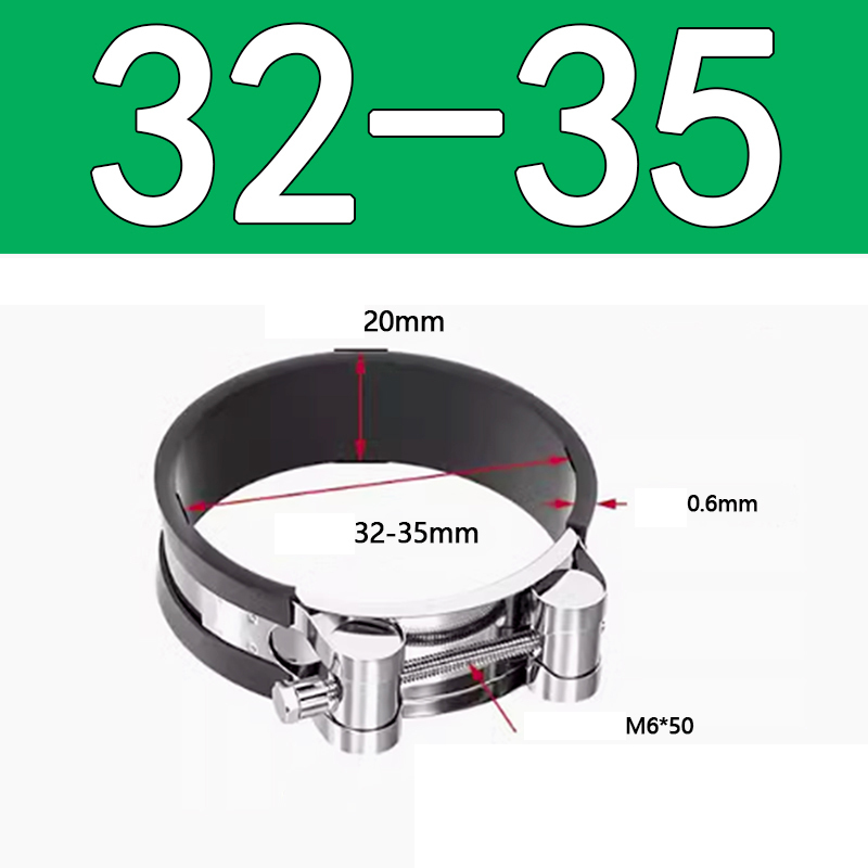 Heavy Duty Hose Clamp - Reinforced European Style Pipe Clip, Corrosion Resistant Galvanized Carbon Steel, for PVC Pipe & Hose Fixing