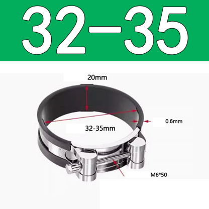 Heavy Duty Hose Clamp - Reinforced European Style Pipe Clip, Corrosion Resistant Galvanized Carbon Steel, for PVC Pipe & Hose Fixing