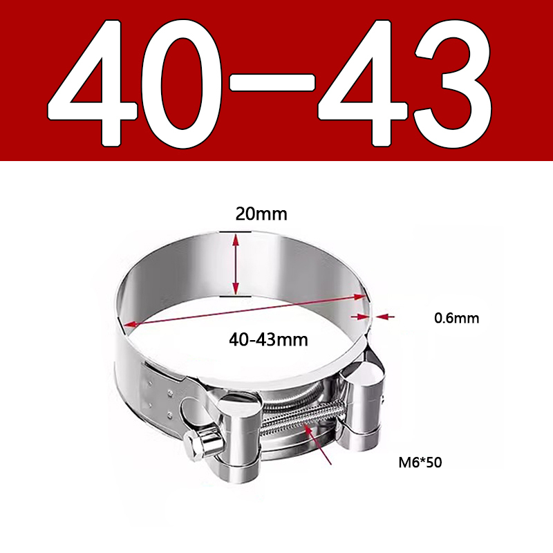 Heavy Duty Hose Clamp - Reinforced European Style Pipe Clip, Corrosion Resistant Galvanized Carbon Steel, for PVC Pipe & Hose Fixing