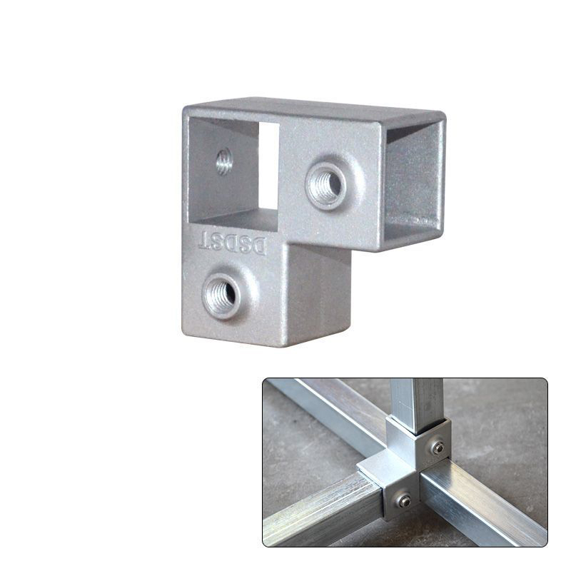 Heavy-Duty Welding-Free Aluminum Alloy Tube Connectors – Multi-Size Fittings for Shelving, Racks, Furniture & DIY Projects