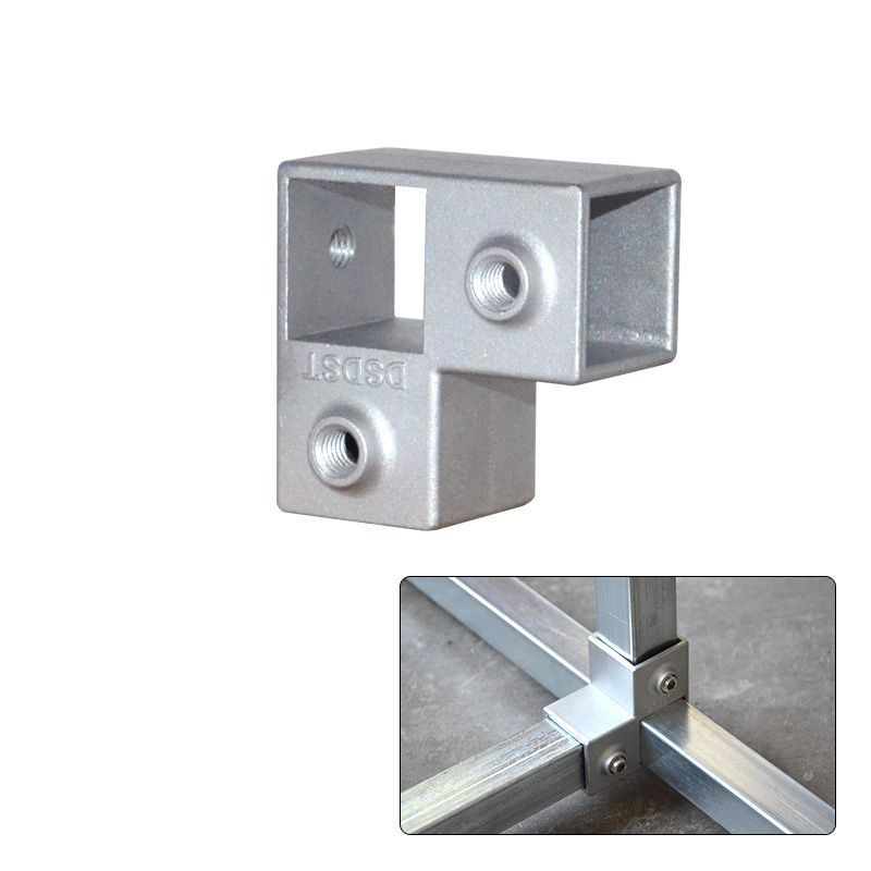 Heavy-Duty Welding-Free Aluminum Alloy Tube Connectors – Multi-Size Fittings for Shelving, Racks, Furniture & DIY Projects