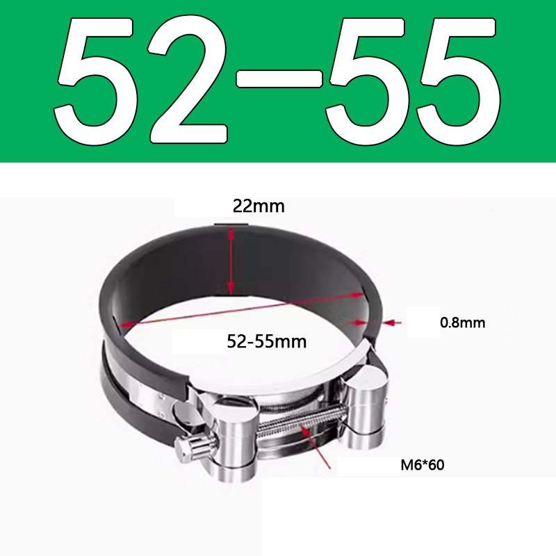 Heavy Duty Hose Clamp - Reinforced European Style Pipe Clip, Corrosion Resistant Galvanized Carbon Steel, for PVC Pipe & Hose Fixing