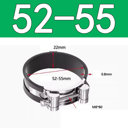 Heavy Duty Hose Clamp - Reinforced European Style Pipe Clip, Corrosion Resistant Galvanized Carbon Steel, for PVC Pipe & Hose Fixing