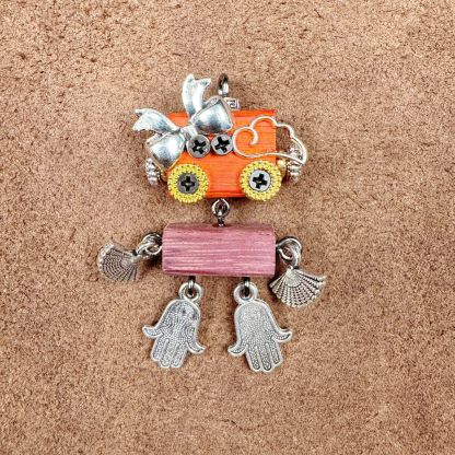 Cultural Creative Punk Robot - Handmade Adjustable Pendant for Unisex Necklace & Phone Accessory