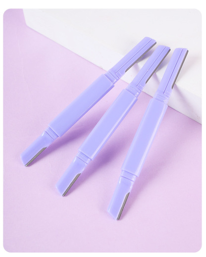 Dual-End Eyebrow Razor with Safety Guard - Precision & Painless Hair Removal