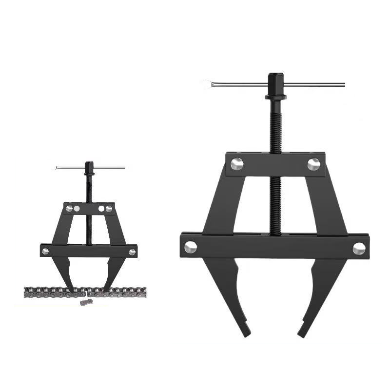 Universal Chain Tool Kit 60-200 - Heavy-Duty Motorcycle Bike Bicycle E-Bike Chain Breaker, Rivet Press, Crank Remover & Chain Clamp Tool - Forged 45# Steel, Rust-Resistant & Durable