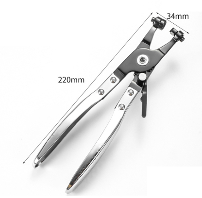 Universal Hose Clamp Pliers - Self-Tightening, Quenched Manganese Steel Head, Effortless Grip Design for Automotive & Household Hose Clamp Repair