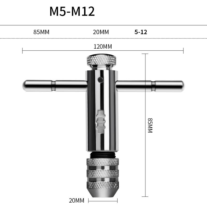 9Cr18 Bearing Steel Tap and Die Set - Non-Slip Design, Secure Locking, Effortless Threading