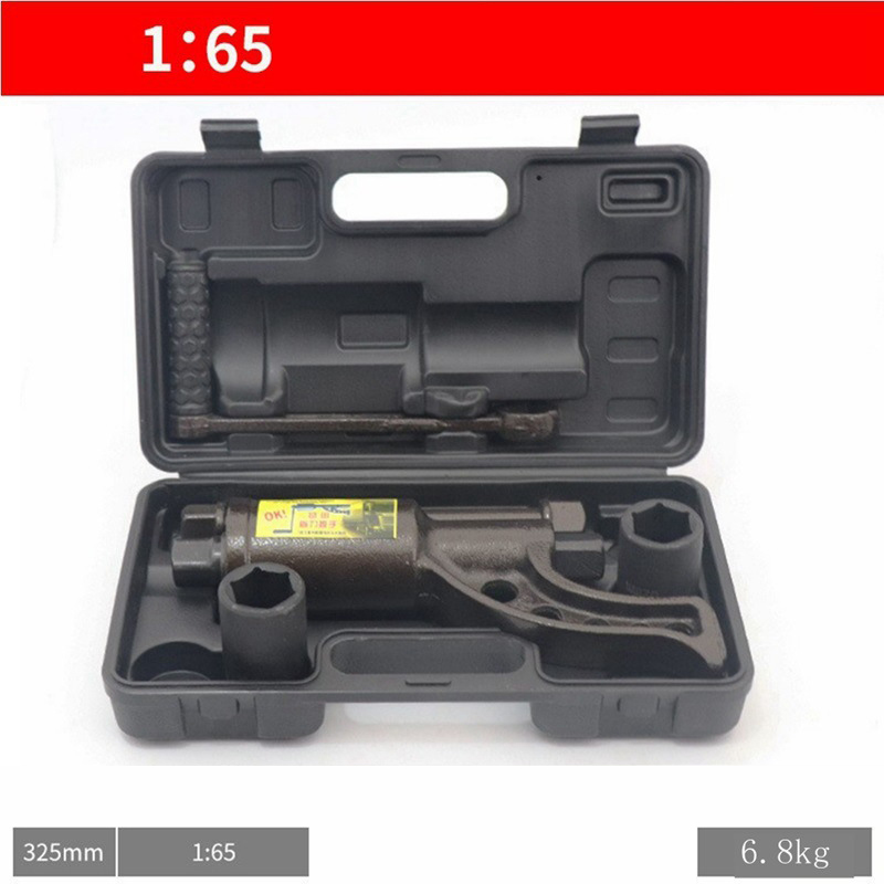 Heavy-Duty Truck Tire Wrench Set - Power Leverage System for Effortless Bolt Removal | Industrial-Grade Reinforced Steel | Complete Kit with Case for Semi, Truck & Fleet Maintenance