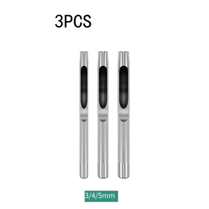 Professional-Grade High-Carbon Steel Belt Punch & Hole Punch Set – Multi-Size Kits (2.5–25mm) for Industrial Gaskets, Rubber Parts, Plastic Sheets, Leather Craft, and Mechanical Seals | Heavy-Duty Repair & Manufacturing Tool