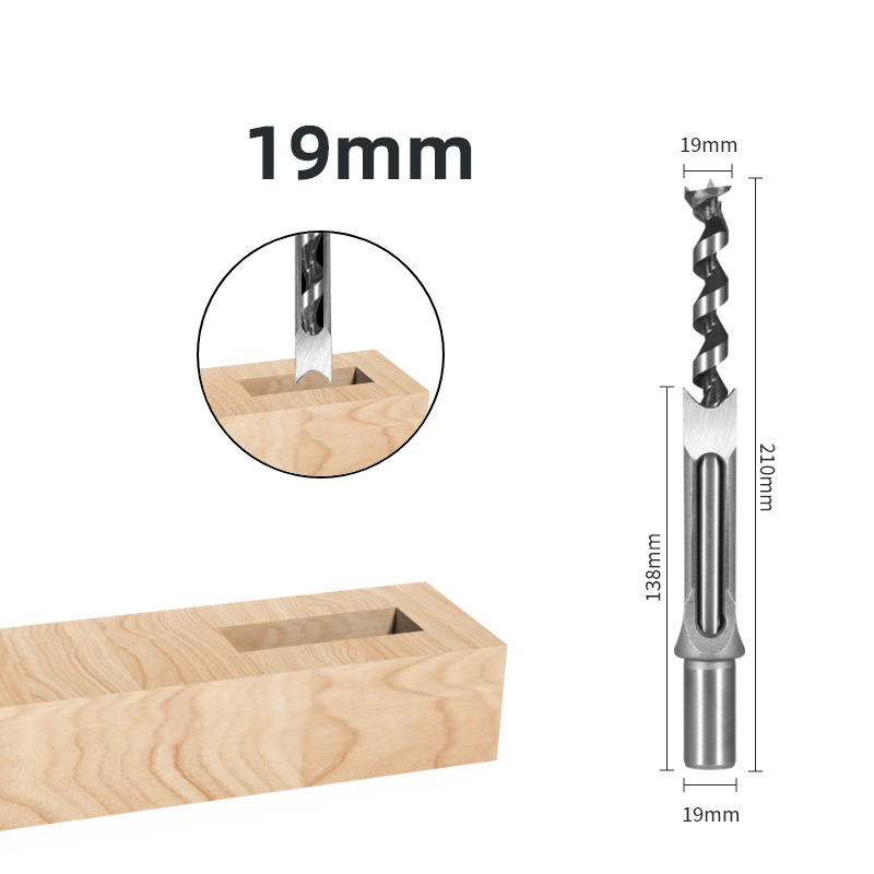 All-in-One Square Hole Mortising Kit | Convert Your Drill Press/Hand Drill | Professional Mortise Drill Bit Set for Woodworking & Joinery
