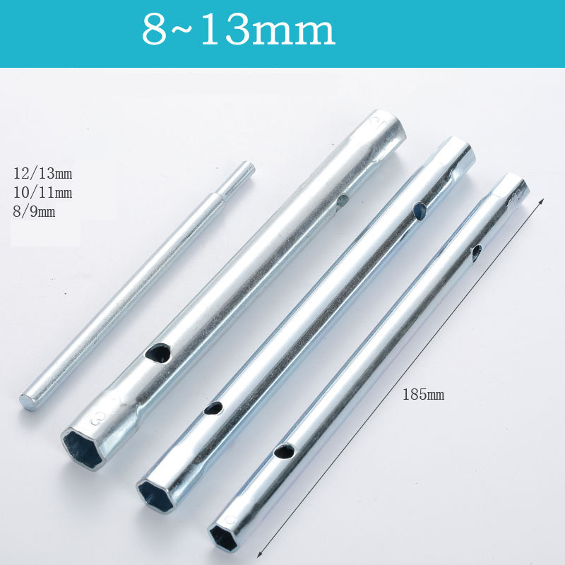 Professional-Grade Hollow Core Socket Wrench Set – Carbon Steel Zinc Plated for Plumbing, Appliance, Auto & Bike Repair (Includes Leverage Bar)