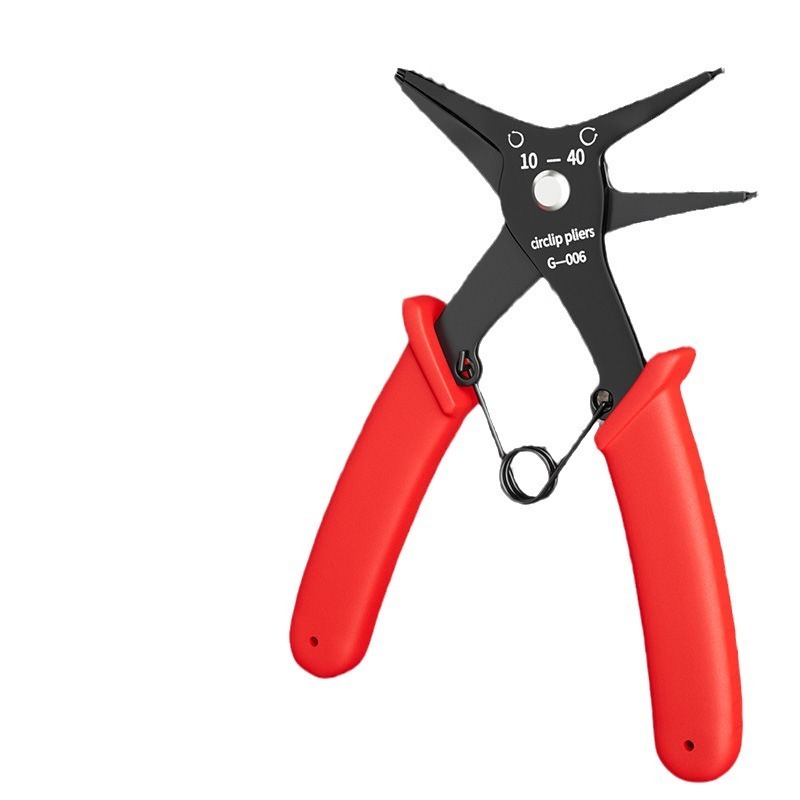 2-in-1 Snap Ring Pliers - Internal & External Retaining Circlip Pliers | 140mm High Carbon Steel | Non-Slip Tip | No Needle Change | Industrial Grade