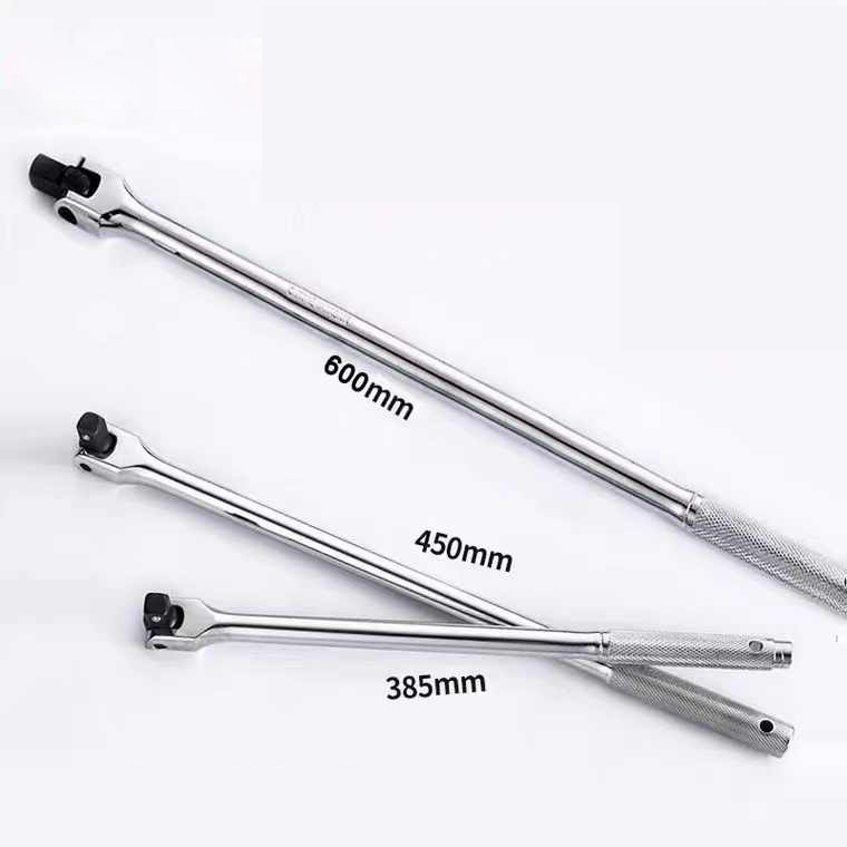 F-Type Swivel Bar - 180° Rotation, 1/2" Drive, Chrome Vanadium Steel Forged, Extra-Long Handle for High-Torque, Non-Slip Grip