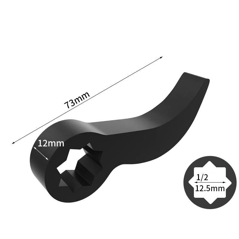 Heavy-Duty Horn-Style Axle Shaft & Ball Joint Separator - 1/2" Drive, Forged Chrome Molybdenum Steel, Heat Treated, Anti-Rust Finish